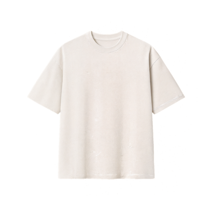 Camiseta oversize para mujer de algodón elástico, ideal para entrenar en el gimnasio con estilo y comodidad. Moda fitness moderna y urbana