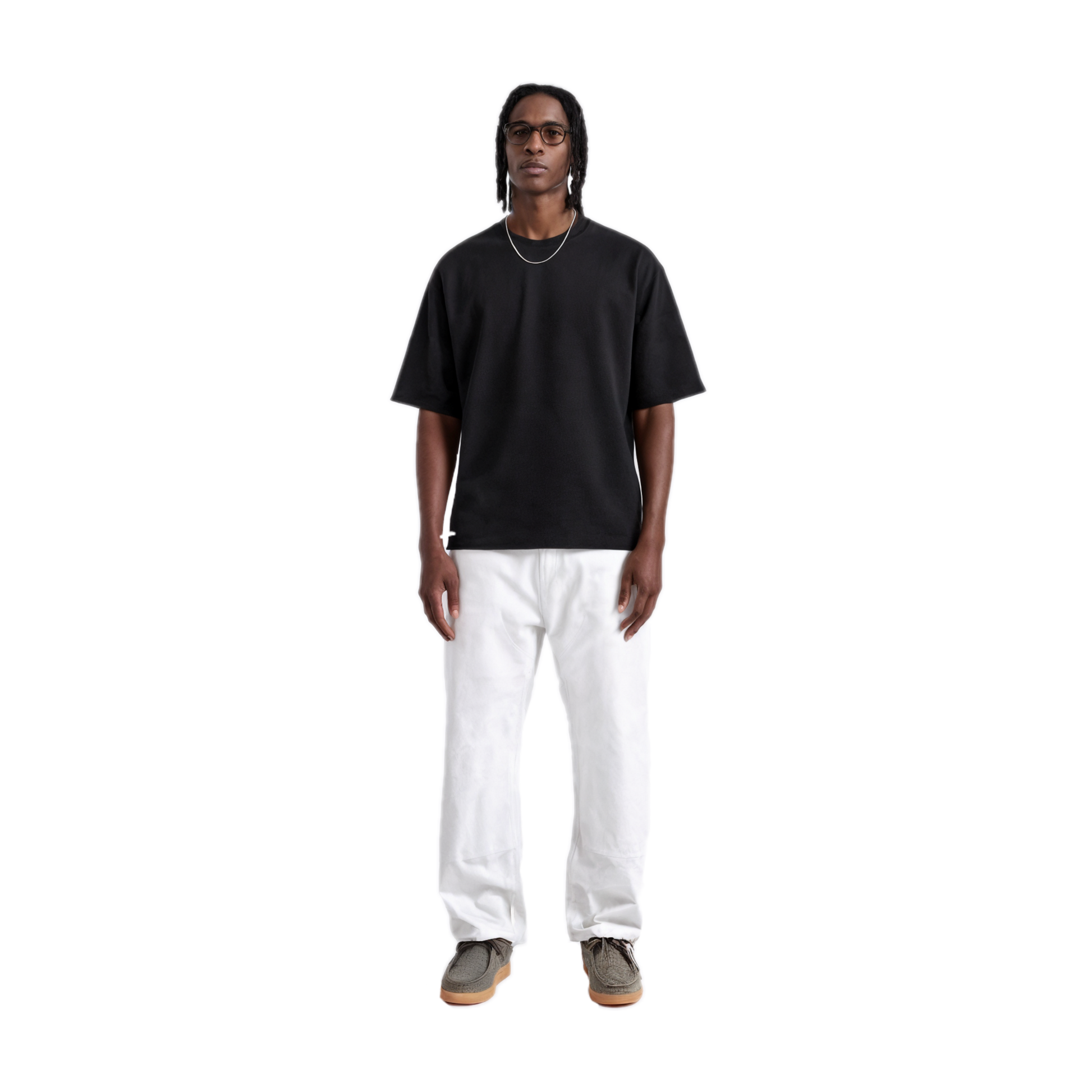 Outfit completo de ropa oversize para hombre, moda urbana y casual en Ecuador con estilo moderno.
